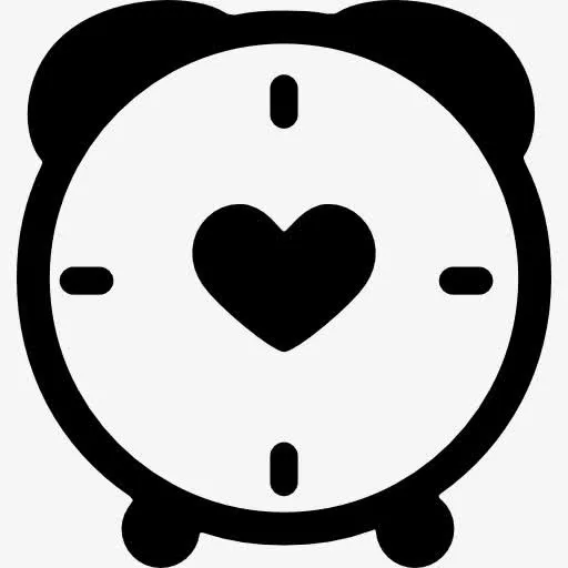 时钟与心脏图标免抠