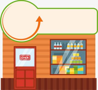 卡通多彩房屋免抠