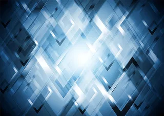 不规则菱形叠加发光图案免抠