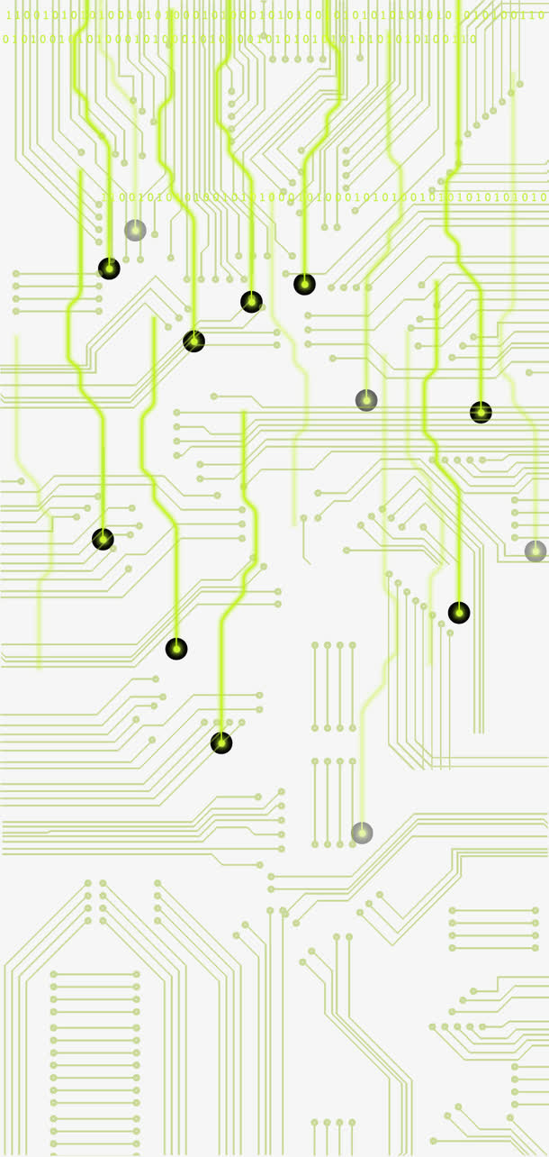 绿色电路板免抠