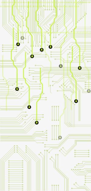 绿色电路板免抠