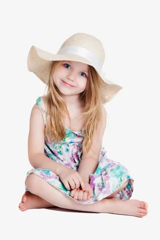 夏日清爽设计宝宝免抠