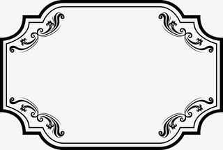 法式花纹边框图片免抠