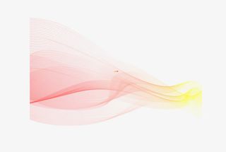 动感橙色科技波浪条纹免抠