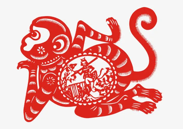 猴子图案免抠
