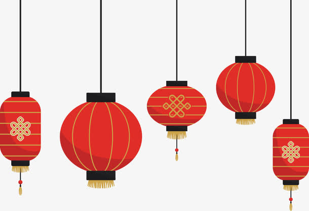矢量大红灯笼免抠
