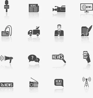 新闻媒体工作免抠