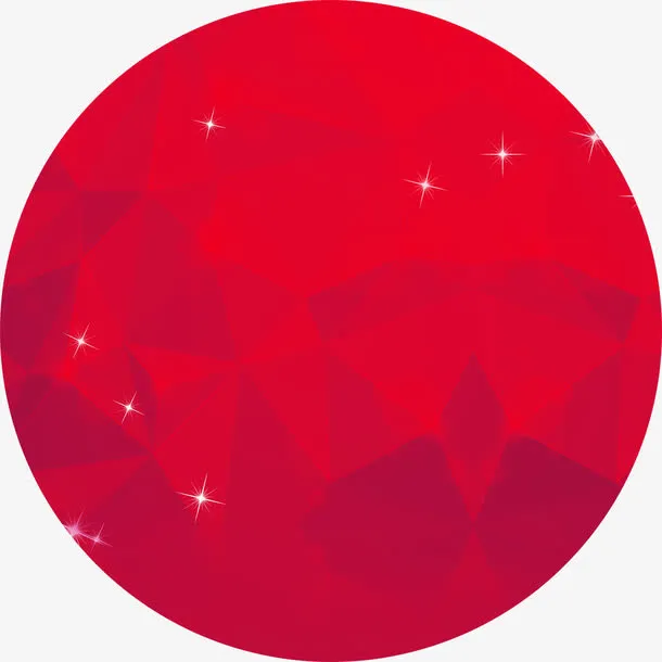 红色球体上星光双11免抠