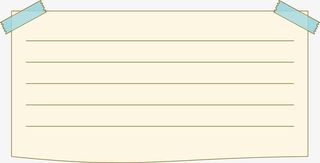 墙上贴着的横格纸免抠