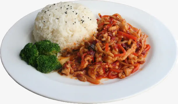 鱼香肉丝饭免抠