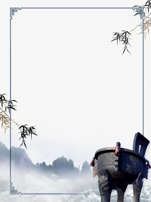 中国风诚信315海报画框免抠