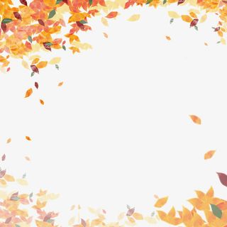 秋季海报边框免抠