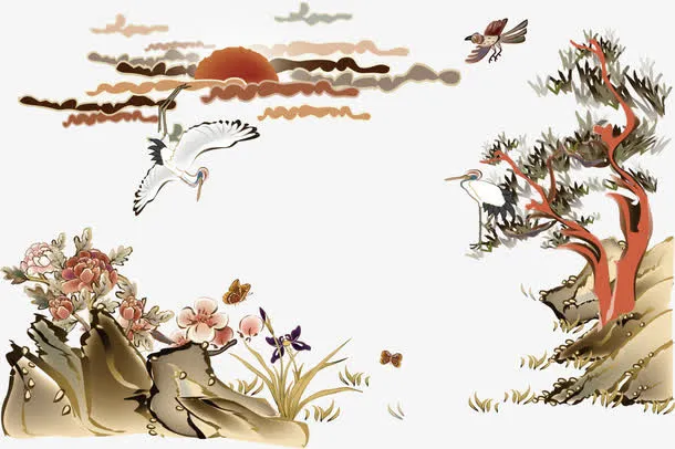 水墨画免抠