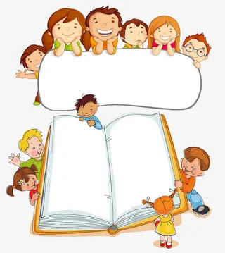 卡通幼儿文本免抠