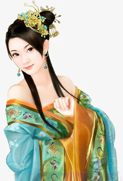 古代美女免抠