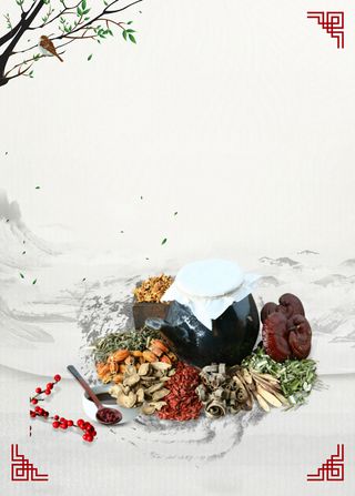 中国风中医药材海报高清