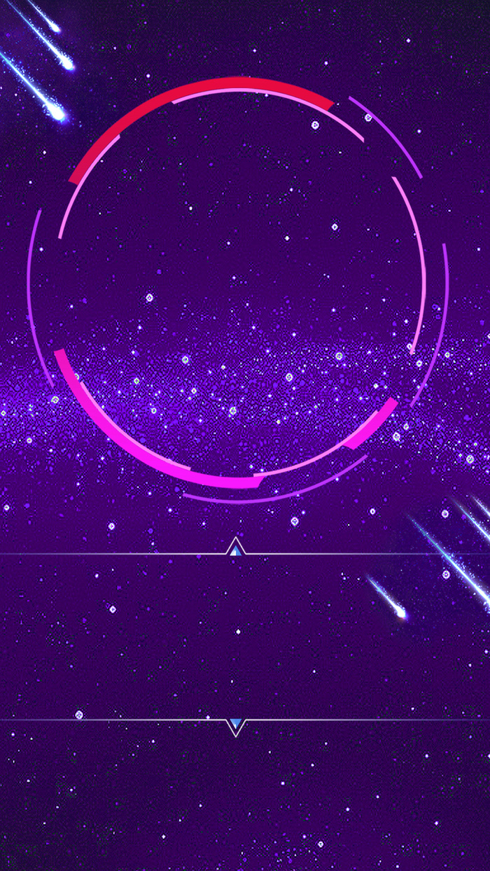 科技酷炫圆圈光束星空星云几何大气H5背景高清