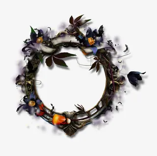 万圣节相框免抠