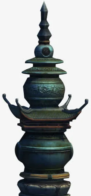 建筑烙灯古风路灯免抠