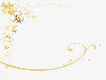 手绘卡通鲜花边框免抠