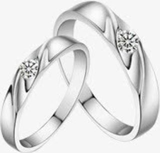 白金钻石戒指七夕免抠