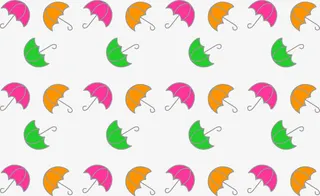 矢量卡通小伞免抠