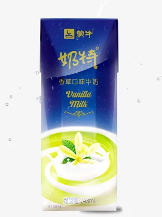 蒙牛奶特香草口味牛奶免抠