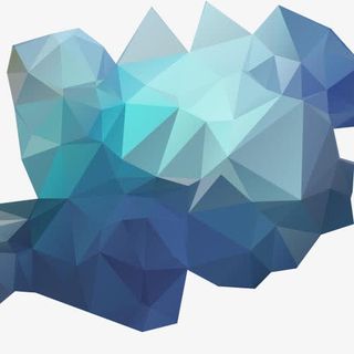 深蓝色渐变菱格几何背景装饰