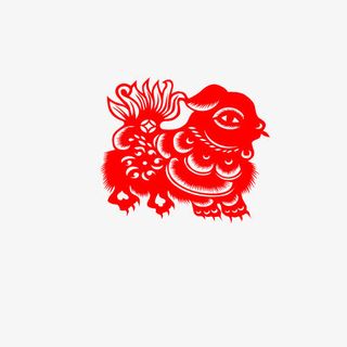 神兽剪纸免抠