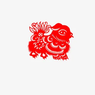 神兽剪纸免抠