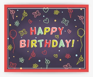 生日祝贺墙免抠