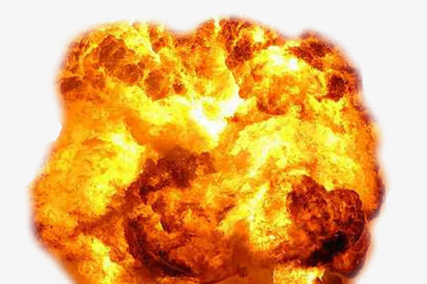 场景爆炸红色蘑菇云免抠图免抠