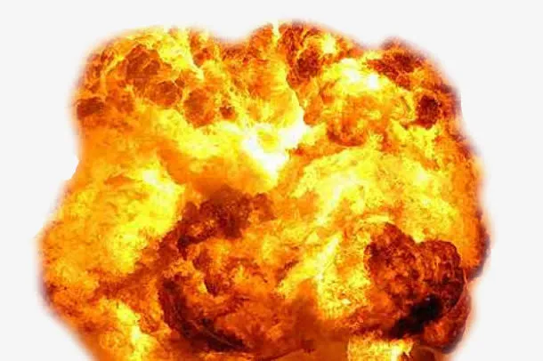 场景爆炸红色蘑菇云免抠图免抠