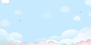 可爱聚会背景免抠