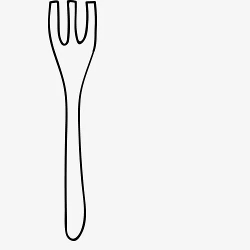简笔画 厨房用品 果蔬 餐具免抠