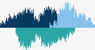 蓝色不规则形状图免抠