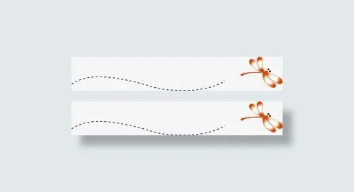 可爱分割线蜻蜓免抠