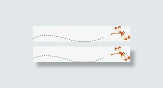 可爱分割线蜻蜓免抠