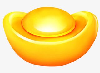 金元宝卡通金色免抠