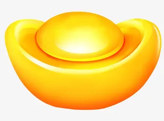 金元宝卡通金色免抠