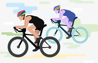 多彩户外运动矢量免抠