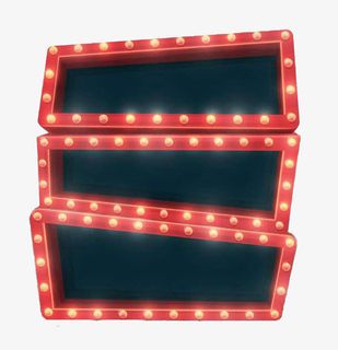 简约欧式灯条设计免抠