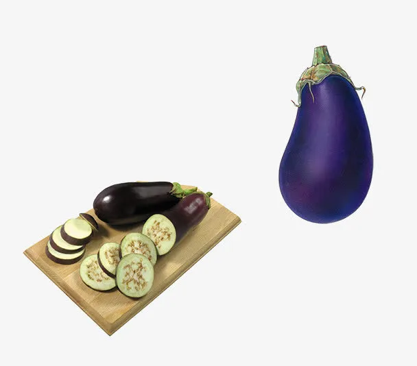 蔬菜茄子免抠