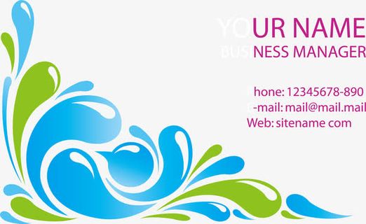 多个色彩名片背景模板