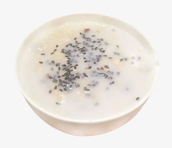 果仁牛奶芝麻燕麦粥免抠