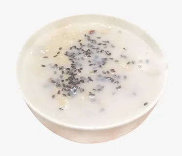 果仁牛奶芝麻燕麦粥免抠