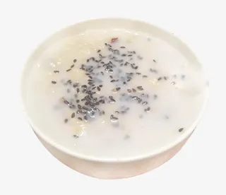 果仁牛奶芝麻燕麦粥免抠