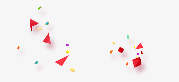 背景漂浮元素免抠漂浮几何图元素