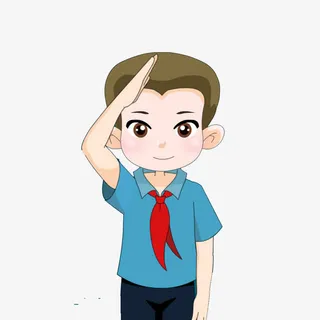 蓝衣服小孩免抠