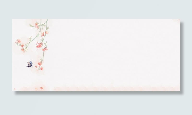 手绘古风浪漫小花高清